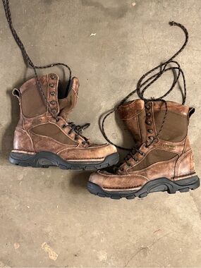 Danner Brown Leather Tactical Work Boots - Men's